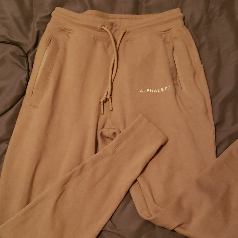 NWOT Alphalete Tan Joggers (S)